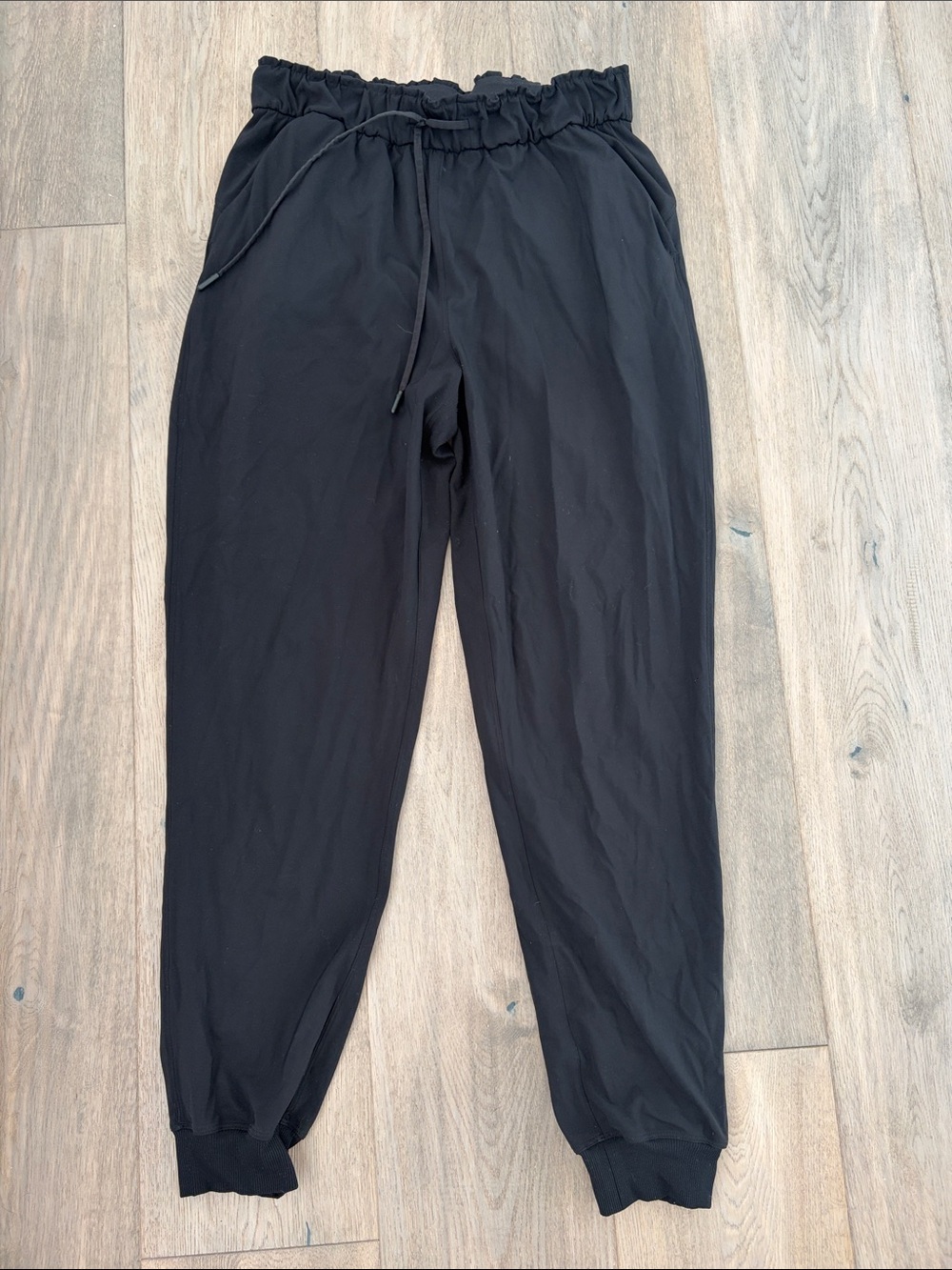 Women’s Black Jogger Pants with Elastic Waist